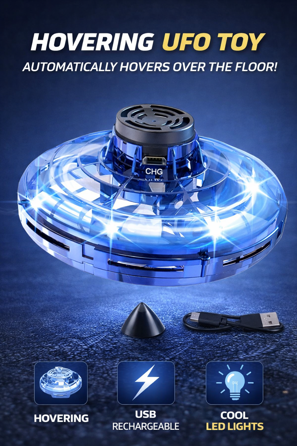 Magic Flying Orb Spinner Outdoor Toys?Assorted Color?